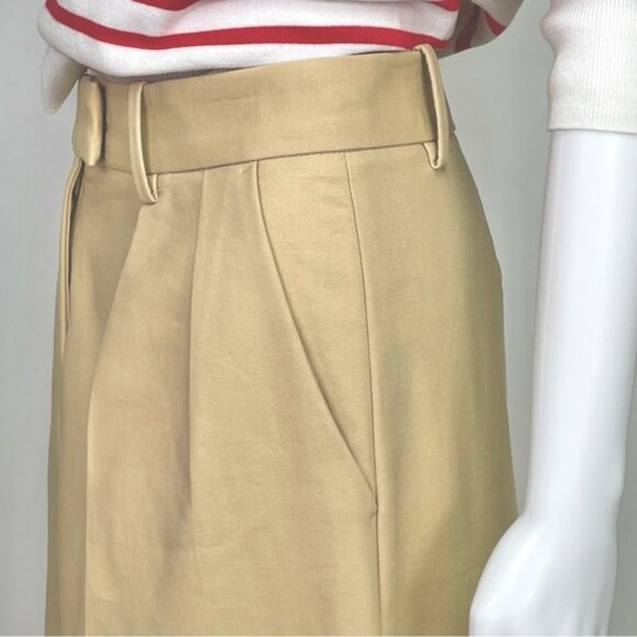 New Banana Republic Cruise Wide-Leg Pant 12 Maverick Tan High Waisted Trousers - Picture 6 of 10